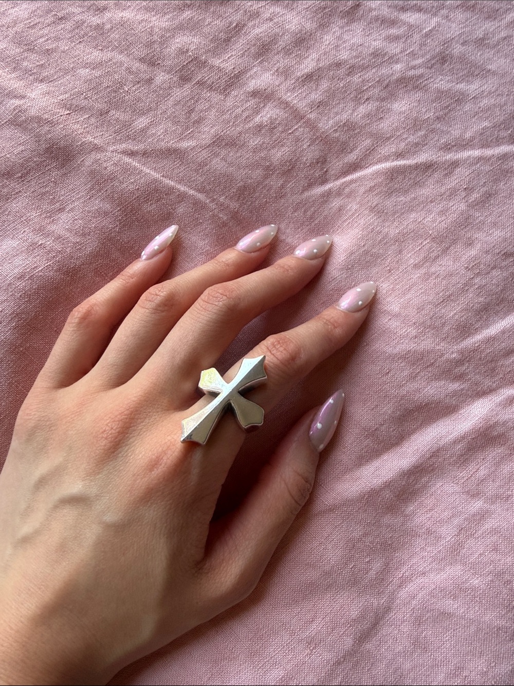 Great Frog Plain Cross Ring - Picture 6 of 6